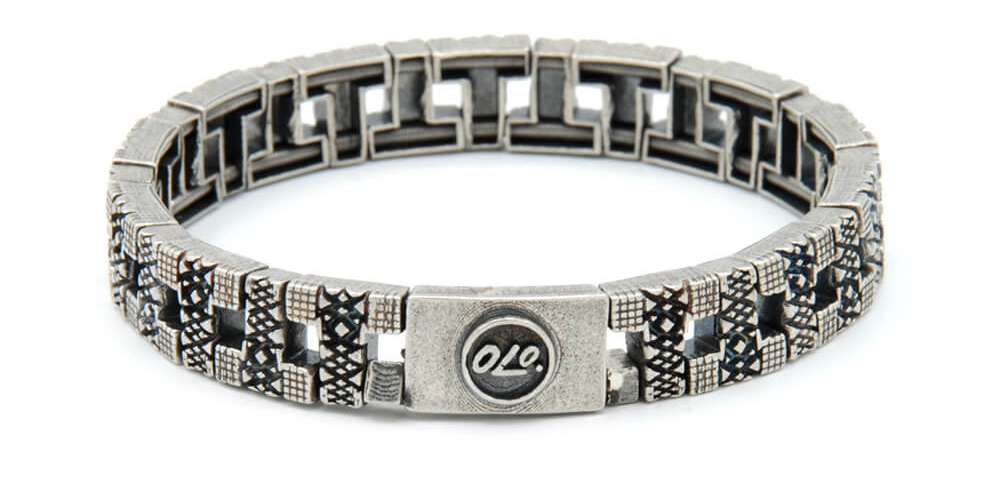Bracciale elastico con maglie a T