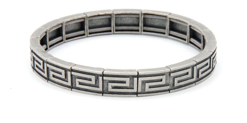 Bracciale greca elastico