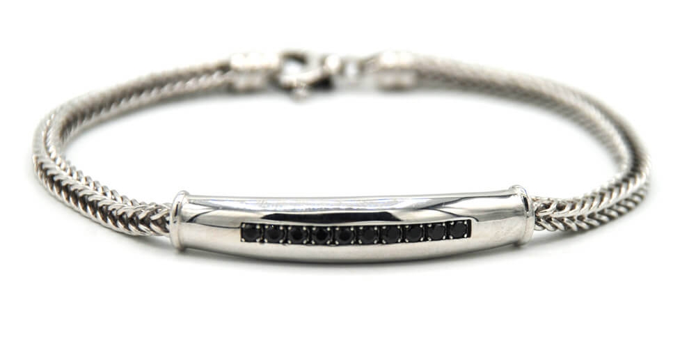Bracciale targhetta tennis coda di volpe